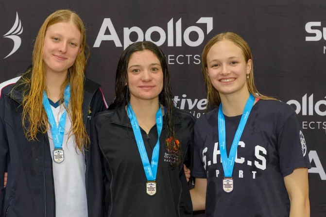 Medals and Records broken in the Pool