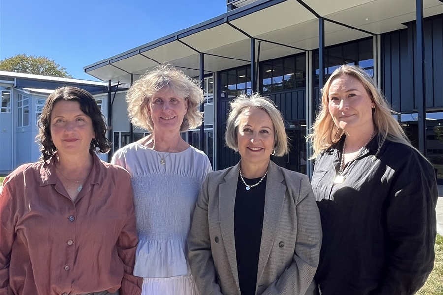 Sarah Kibby, Monica van Oostrom, Collette Tuioti and Lisa Cowen