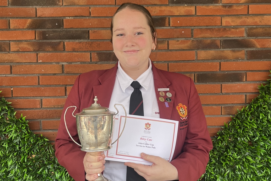 Service to Water Polo - John Collier Cup
Riley Cate