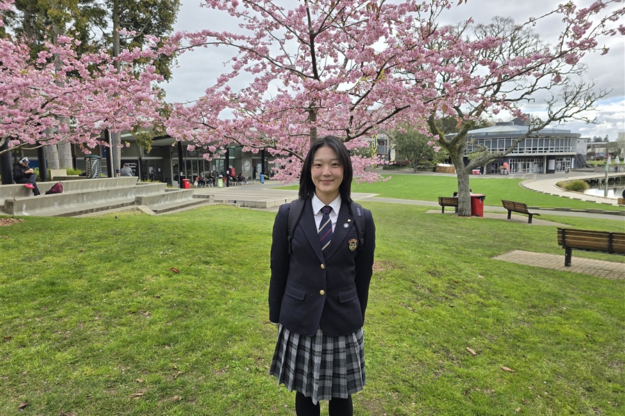 Haruna visited the University of Waikato.