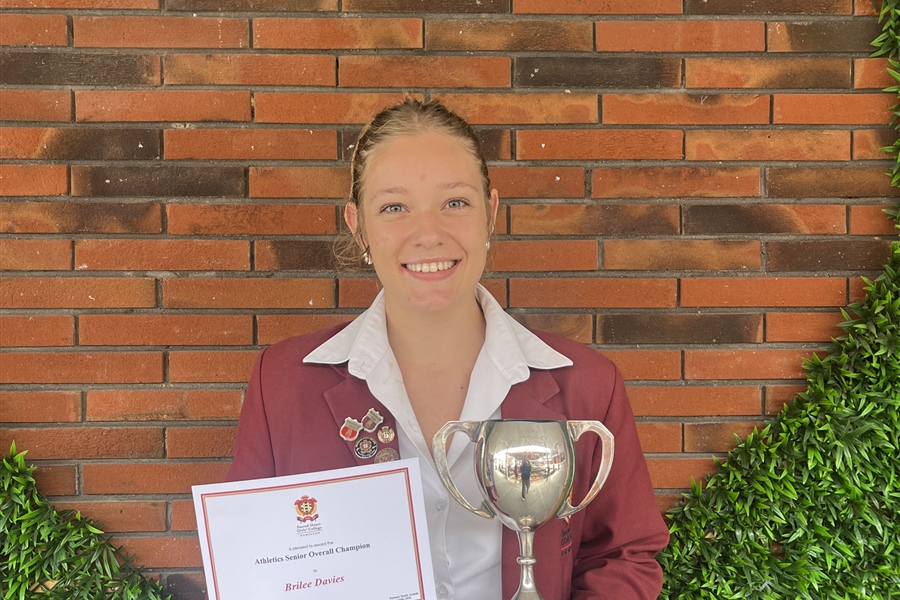 Athletics - Senior School Champion
Brilee Davies